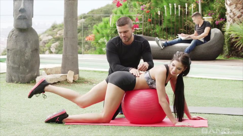 Lavana Lou Gets Horny On The Workout Ball So She Gets Double  Penetrated