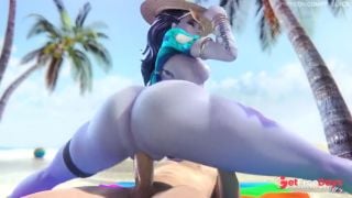 [GetFreeDays.com] Overwatch Widowmaker big ass, beach sex - Fpsblyck Sex Video April 2023