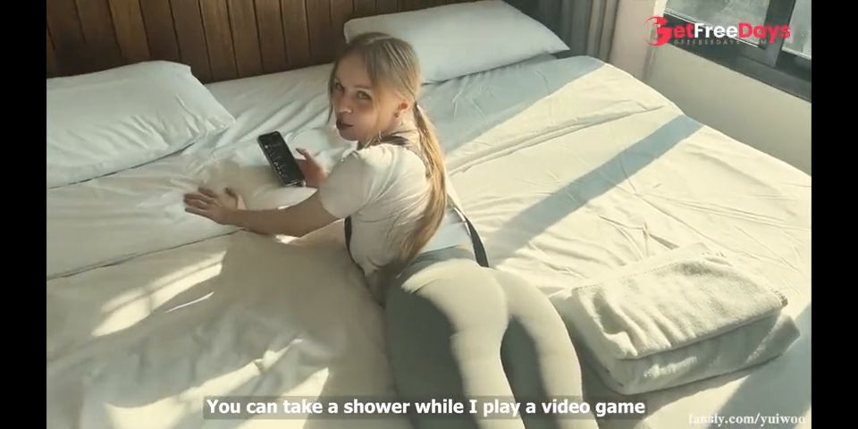 Stepson Came to His Stepmother to Fuck Her in a Shared Hotel Room