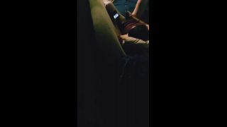 caught girlfriend watching phone porn and masturbating with toy on the couch