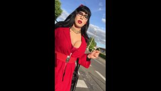 Outdoor#5 Red Slut – Amazing public sex – Maeva French on public riding boots fetish