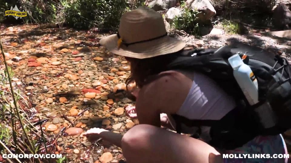 Horny Hiking & Molly PillsOur first Public Collab! Hot Amateur fucks Boyfriend outdoors- Horny Hiking ft  Molly Pills - POV 4k