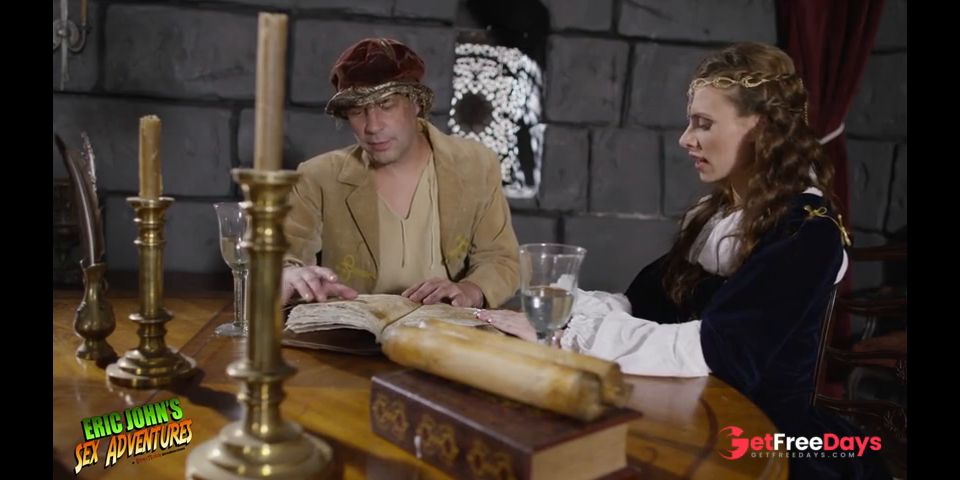 Medieval Times Apprentice Anya Olsen has Scholar Eric John Teach Her Sex