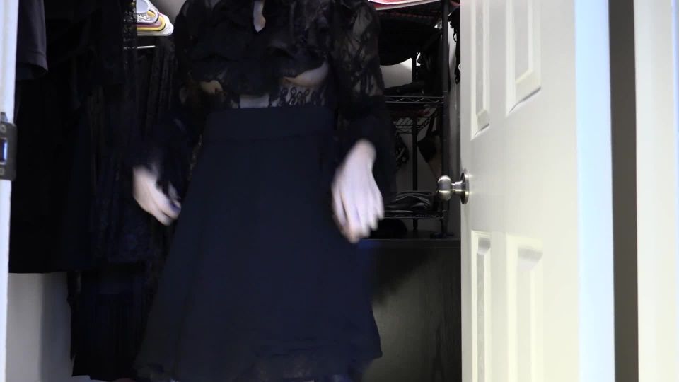 Shy Goth Exhibitionist Try On Haul
