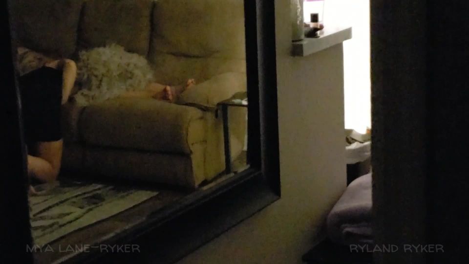 Caught Cheating on the Couch Voyeur!