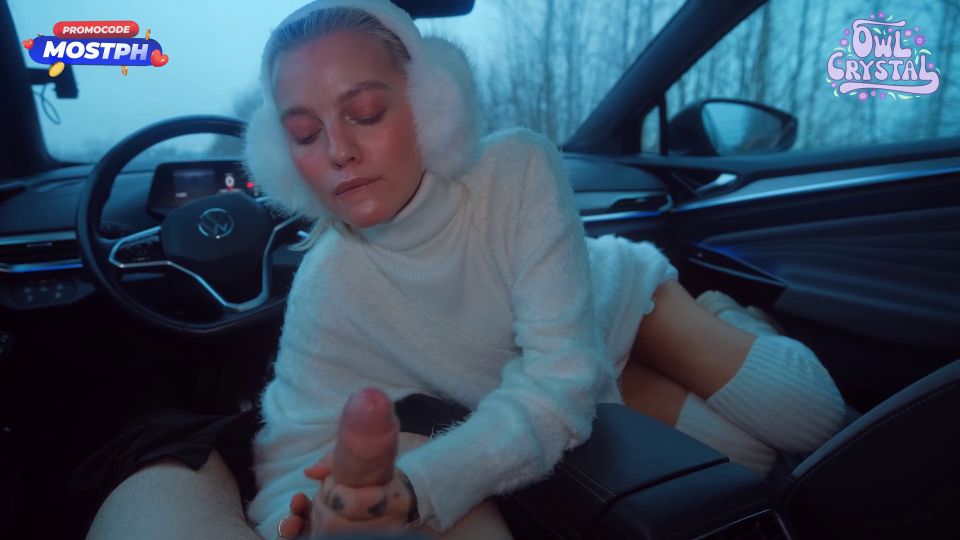 Owl Crystal - S**tty Schoolgirl Sucks Stranger in Car [1080p] - Teen