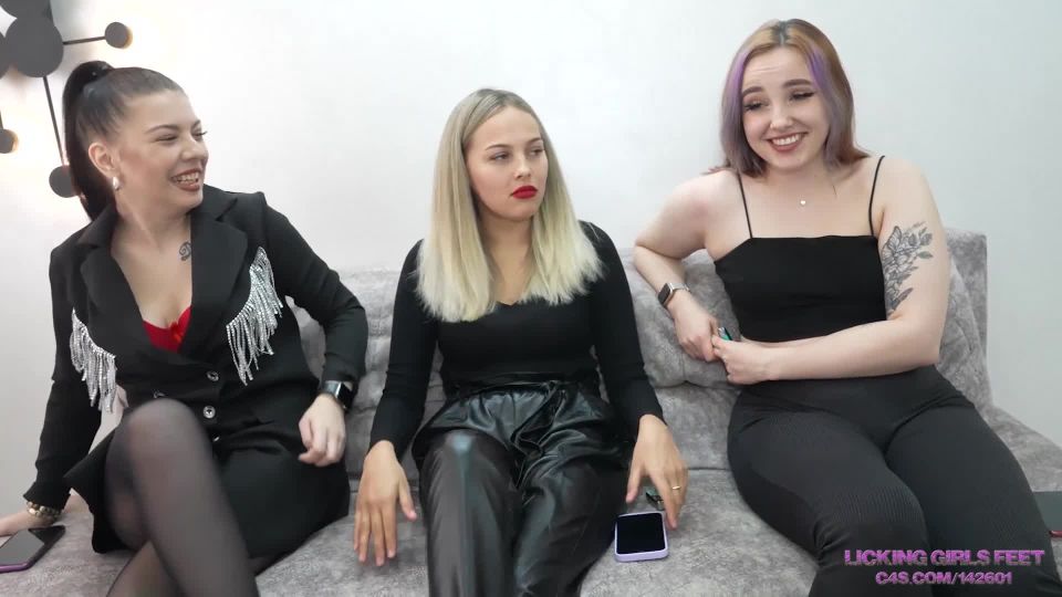 online video 26 LICKING GIRLS FEET – iren pamela and nelly – thank us for your humiliations - jerkoff instructions - pov smoking fetish porn