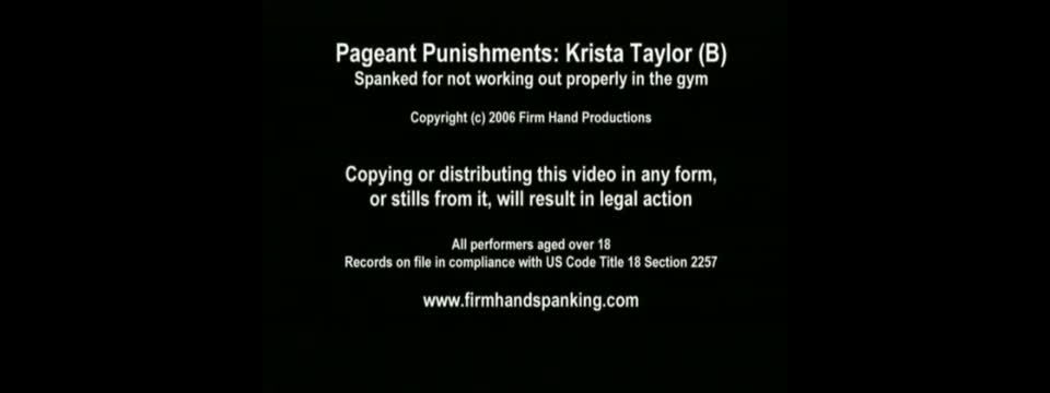 FirmHandSpanking SOLO Krista Taylor ktc b