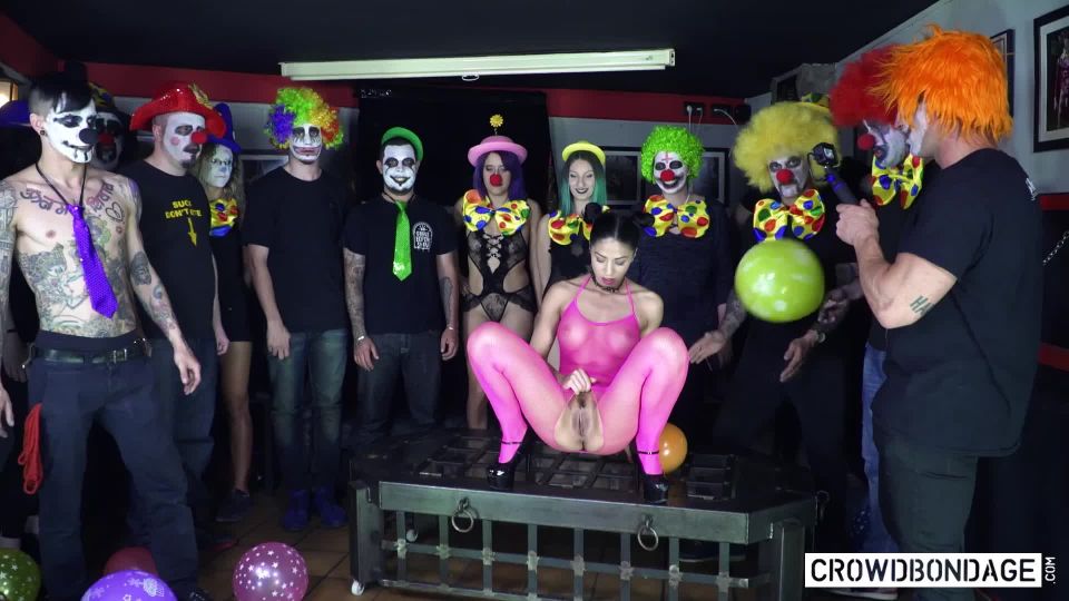 Clown BDSM group torture w gorgeous Video Sex Download Porn