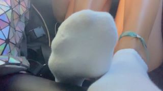 Kylie le beau Kylielebeau - sock fetish anyone i sneakily filmed this in the back of the car while on a little r 14-09-2019