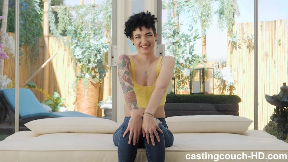 Casting Couch HD with Max in Pale Skin White Girl Takes On BBC - POV