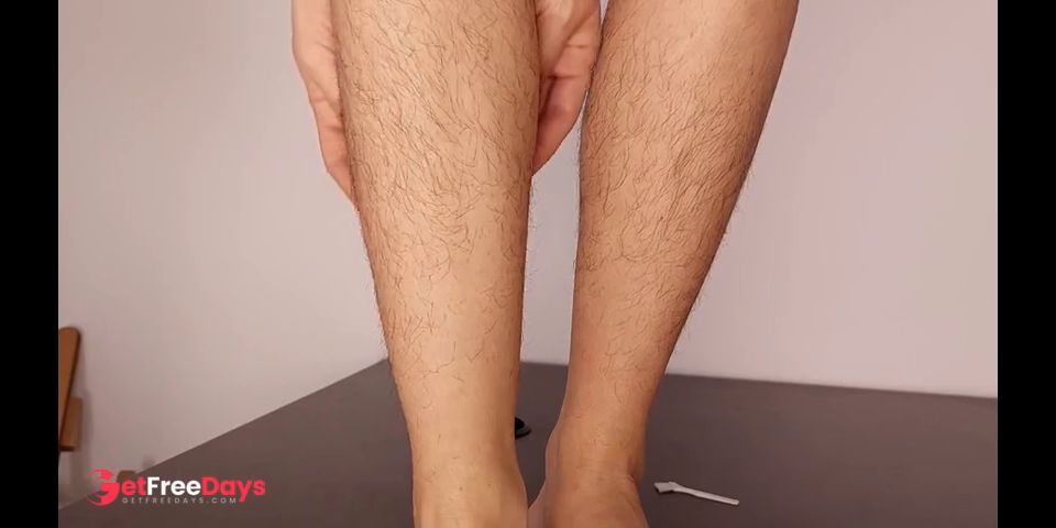 [GetFreeDays.com] Shaving legs with electric trimmer  Porn Clip October 2022