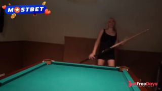 [GetFreeDays.com] Sexy blond lost in billiards and the winner fucked her right on the table Adult Stream May 2023