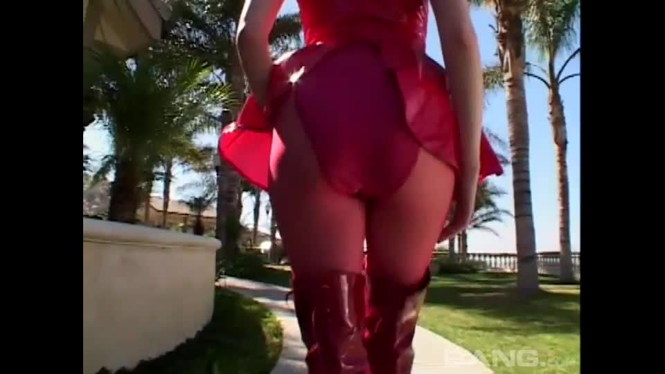Keiko Leaves Her Latex On As She Is Stuffed Full During Double Penetration