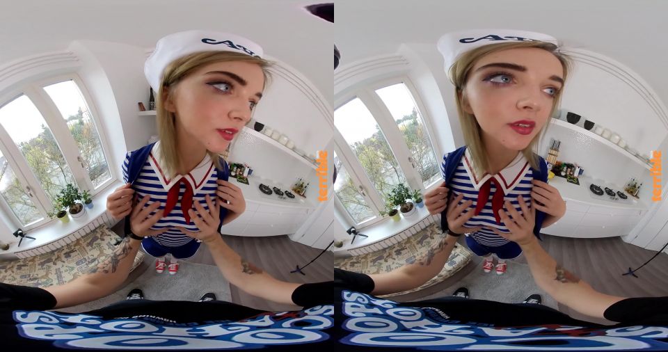perVRt: Oxana Chic - Scoops Ahoy! A Stranger Things Cosplay , bbw big tits blowjob on blonde 