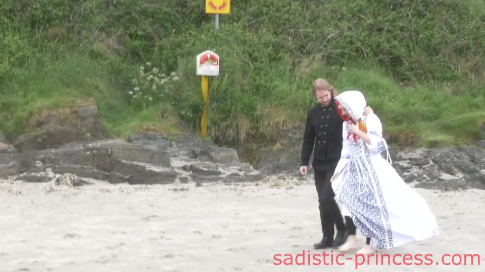 Pt 2Goddess Lilith - Wedding Day Public Beach Trample