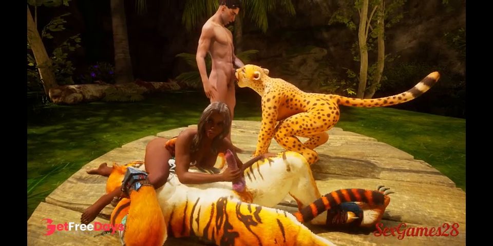 [GetFreeDays.com] Couple swapping between humans and furries wild sex from Wild life Porn Film April 2023