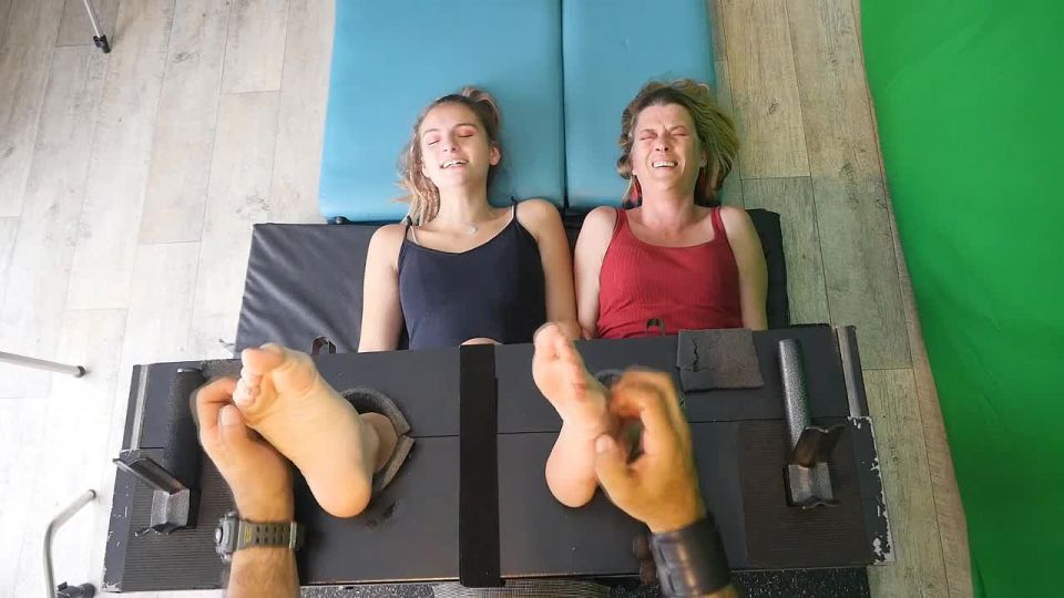 FrenchTickling - Common Foot Tickling Punishment For Step-Mother & Step-Daughter – Tickling Videos.