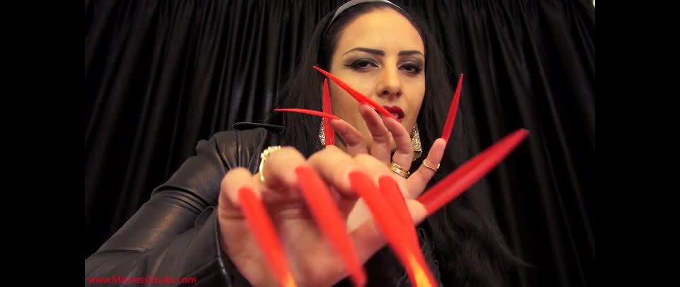 online xxx video 1 bdsm mistress slave Ezada Sinn - Taking Control Over You Cock With My Xxxlong Stiletto Nails, latex on femdom porn