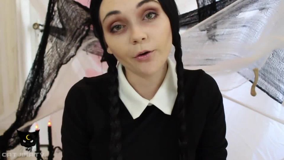 online xxx clip 6 cute femdom Catjira - Wednesday Addams JOI, joi on fetish porn