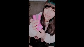 Cute Girl Using A Rabbit Vibrator To Masturbate  Hana Lily