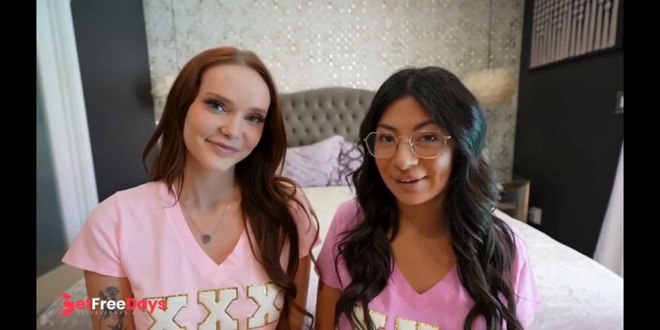 [GetFreeDays.com] Big tit college sorority sluts tag team their advisor - Cami Strella x Chloe Foxxe x Lev Lieben Adult Film October 2022