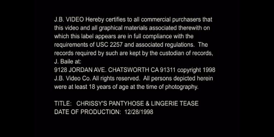 clip 18 primal fetish free blonde porn | Chrissy B&39;s Pantyhose and Lingerie Tease DVD Preview | foot