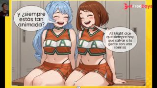 Ochako Uraraka and Nejire really like anal sex - Boku no hero xxx
