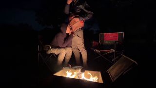 Using My Pussy In A Public Park! Rough Sex Next The Fire In The Open