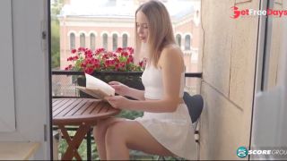 Blonde Teen Alice Mur Strokes Her G-Spot And Cums Hard - Blonde Alice