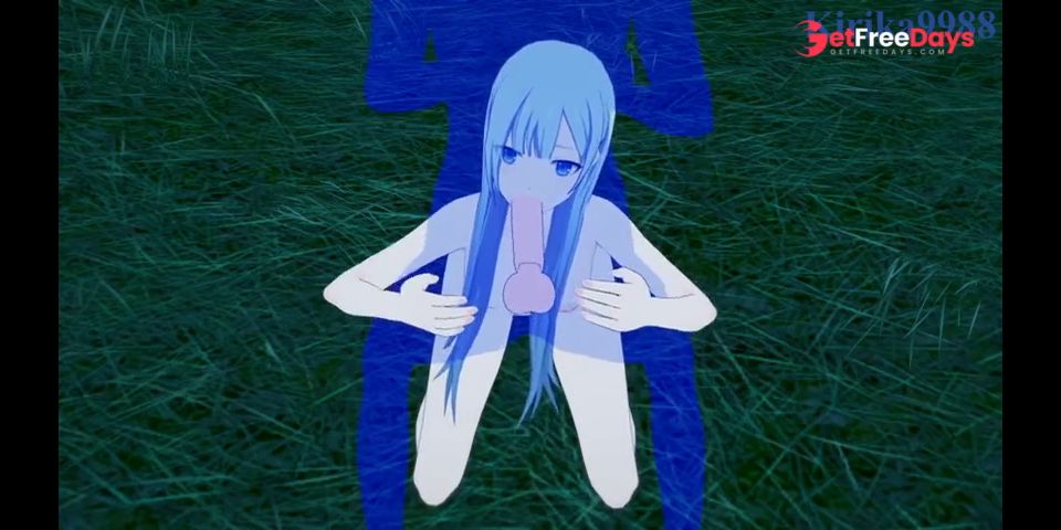 Yoisaki Kanade long hair and I have intense sex in the meadow. - Project SEKAI Hentai