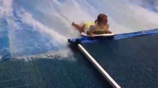 Bikini accidents on the water slide