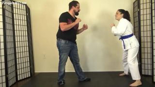 Cleo Earns Her Red Karate Belt - Footjob