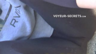 Eye candy teen girl in transparent tights Voyeur!