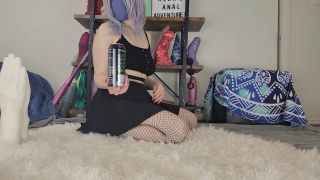 Busty pornstar Anal insertion of XL Monster energy can Vi...