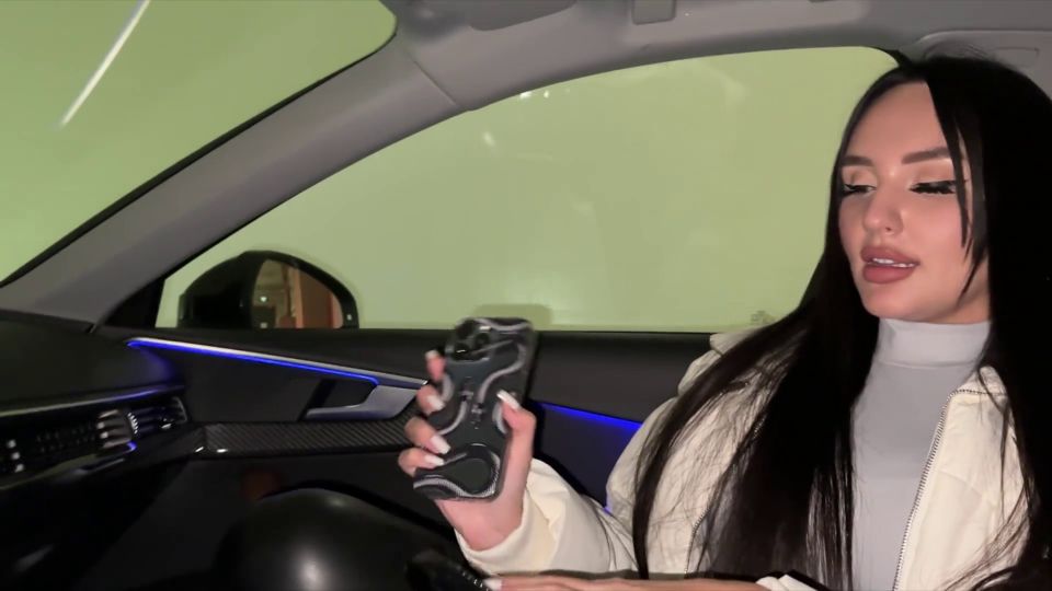 Paid The Bitch For A Public Foot Fetish With Humiliation And Blowjob In The Car 1080p