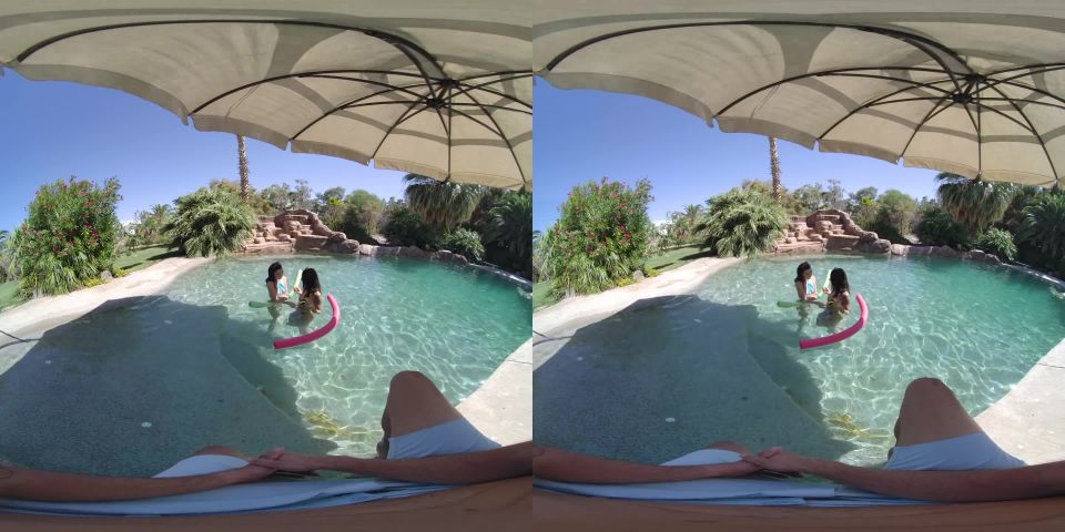 online xxx clip 5 Threesome by the Pool - Gear VR 60 Fps | missionary | lesbian girls valentina nappi femdom