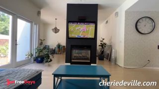 Pov Stepmom Bounces on It During the Big Game