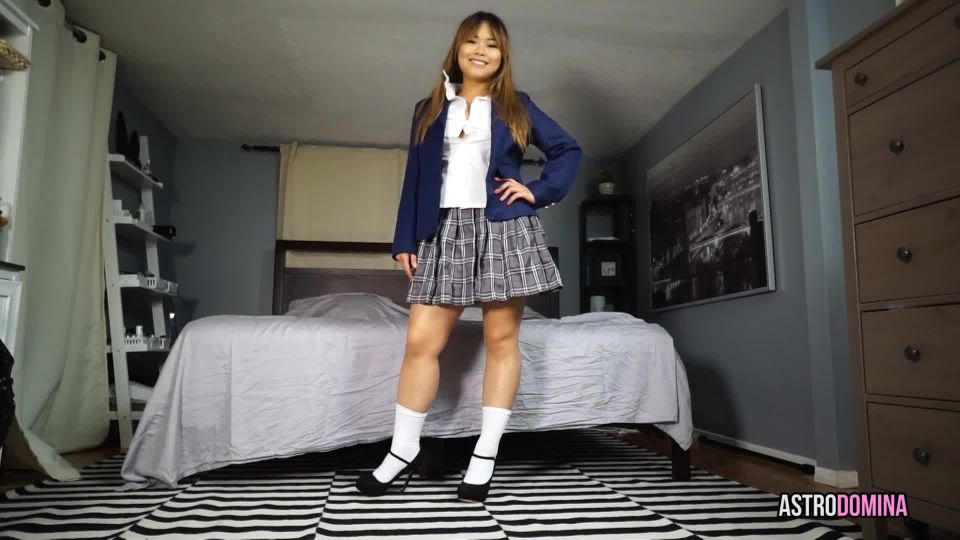 adult xxx video 32 nylon fetish AstroDomina – SCHOOLGIRL SMELLY FOOT WORSHIP, femdom joi on masturbation porn