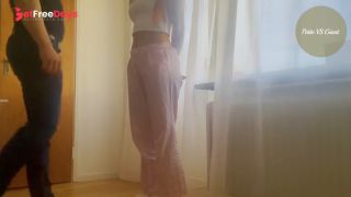 Stepdad finger fucks slutty schoolgirl