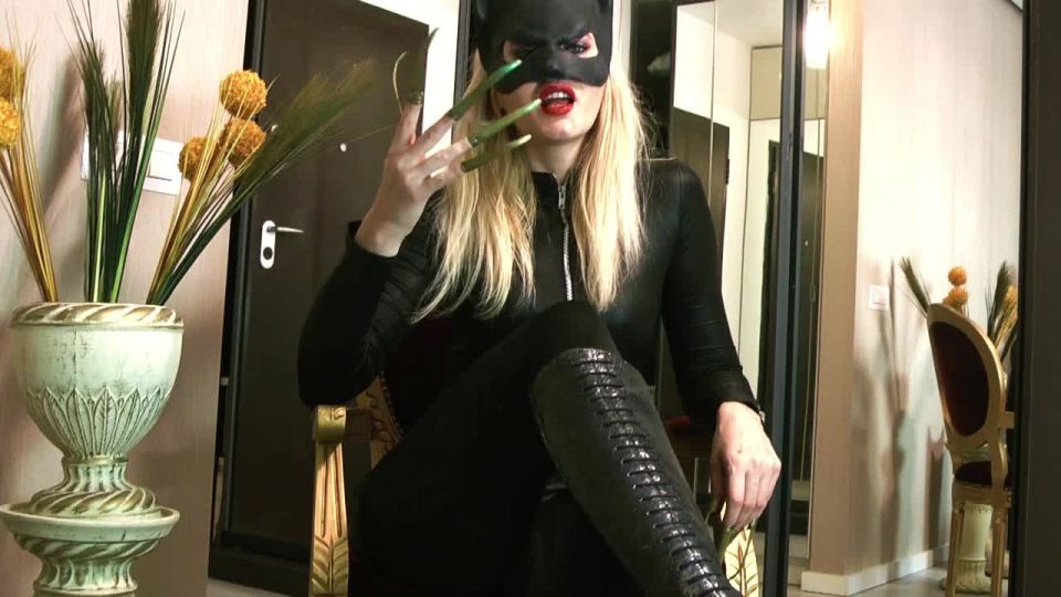 adult video clip 9 Goddess Celine – Batman Defeated By Catwoman - jerkoff encouragement - masturbation porn ugly femdom