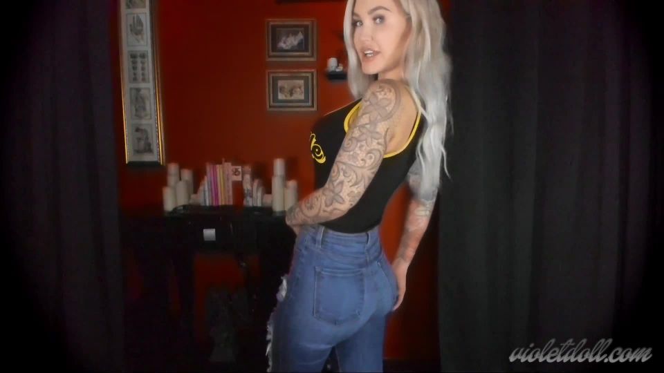 clip 13 Violet Doll Joi In Jeans | tease and denial | cumshot mature femdom