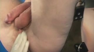 Personal Trainer Part 1. EXCLUSIVE VIDEO! Mistress Kelly finds her slave Steve suspended and ready for backdoor action. She lubes up her gloved hand, and probes his asshole, penetrating with her fingers until they are fully inside  him!