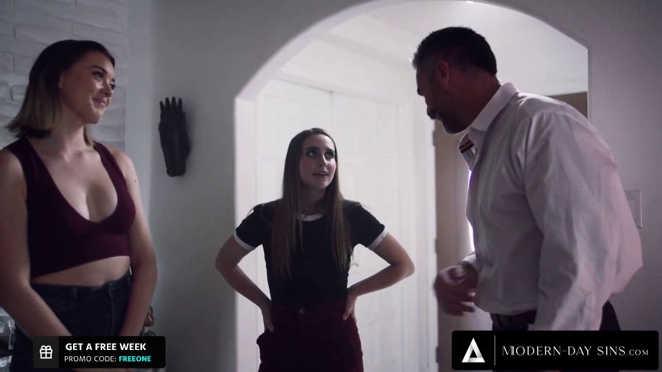 MODERNDAY SINS  Stepdad Quietly Tries To Bang His Stepdaughter'S Cute B