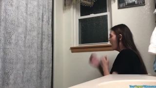 Hot teen pees and showers after