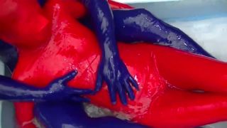 dlzts-175 - Slimy Lotion Zentai SEX