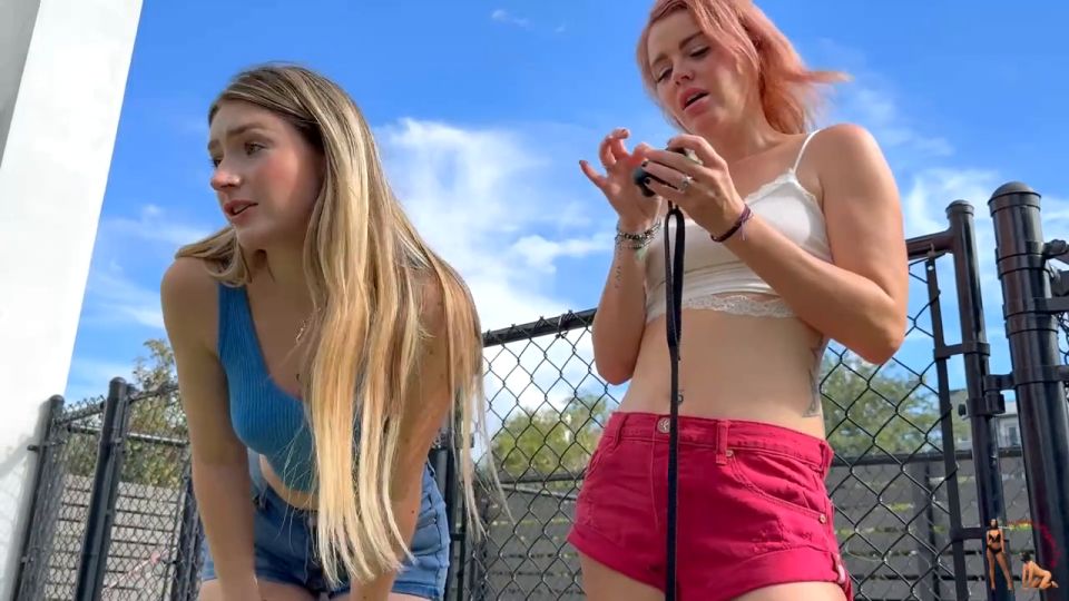 London and Kody Evans Humiliate The Boy the Doggy Park Femdom Puppy Play (Femdom porn)