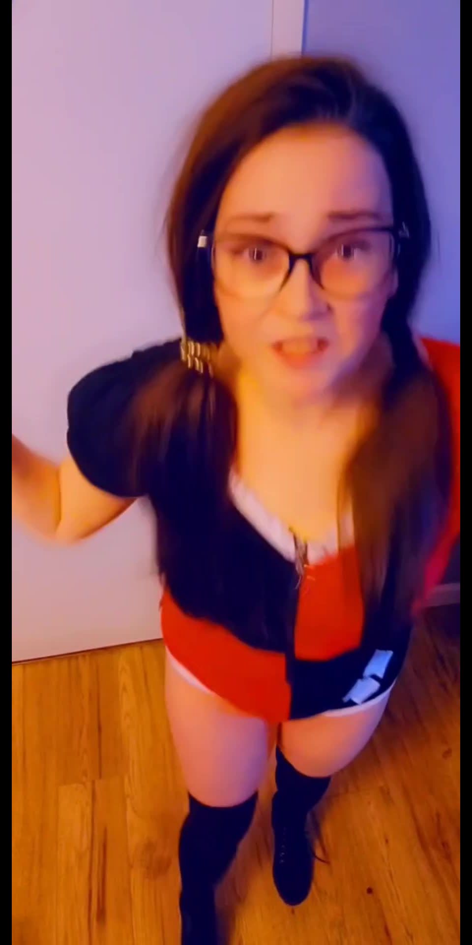 M@nyV1ds - CaityFoxx - Harley Quinn Sexy Cosplay Compilation