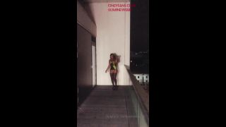 Onlyfans - Jasmine Webb - jasminewebbMasturbating on the balcony at the Pussy palace - 17-09-2019