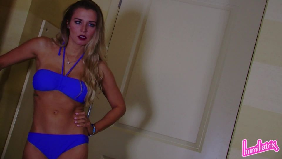 Humiliatrix - Bikini Goddess Remi Catches You Jerking and Humiliates You for It(Femdom porn)